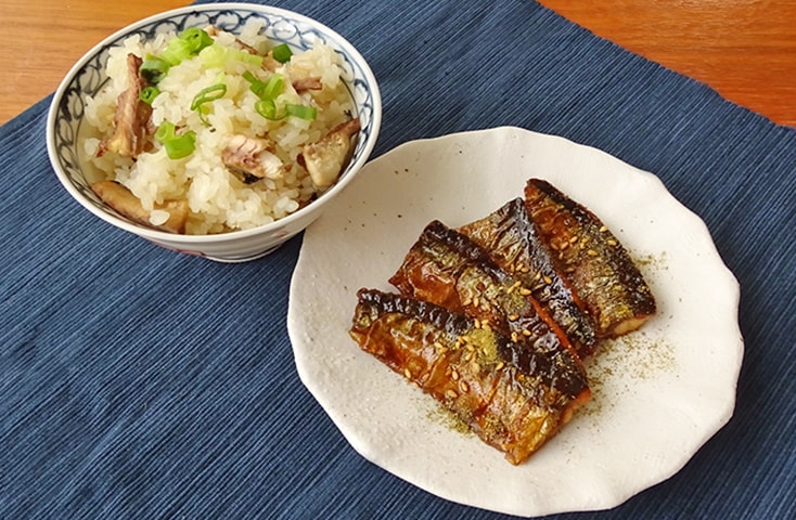 さんまご飯と蒲焼 秋のセット