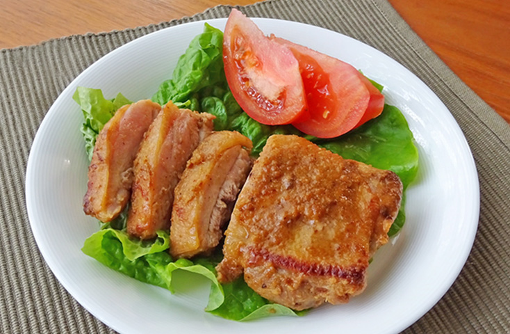 鶏もも肉の味噌焼き