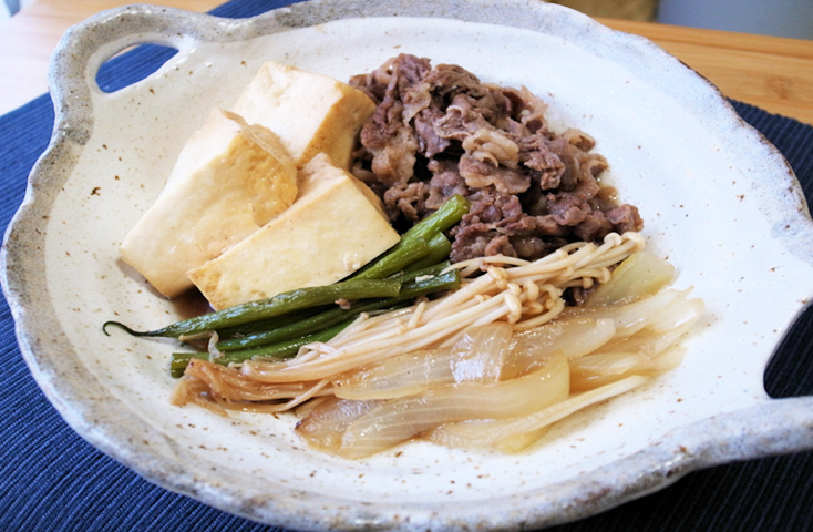 フライパンで作るすき焼き